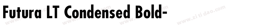 Futura LT Condensed Bold字体转换
